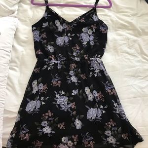 Floral black dress